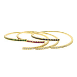 CZ Open Cuff Bangle Bracelet for Women