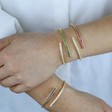 CZ Open Cuff Bangle Bracelet for Women