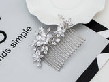 CZ Hair Comb Flower Clip Wedding Hair Accessories