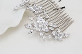 CZ Hair Comb Flower Clip Wedding Hair Accessories