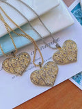 CZ Love Heart Necklace Pendant for Women