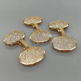 CZ Pave Oval Clasps DIY Craft Accessories