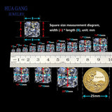 Octangle Cut Multicolor CZ Loose Stones 2x2~12x12mm