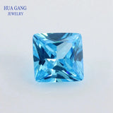 Princess Cut Multicolor CZ Stones 2x2~14x14mm AAAAA