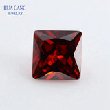 Princess Cut Multicolor CZ Stones 2x2~14x14mm AAAAA