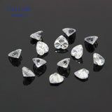 Heart Shape CZ Stones Brilliant Cut Loose Gems Beads 4x4-12x12mm AAAAA