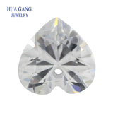 Heart Shape CZ Stones Brilliant Cut Loose Gems Beads 4x4-12x12mm AAAAA