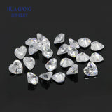 Heart Shape CZ Stones Brilliant Cut Loose Gems Beads 4x4-12x12mm AAAAA