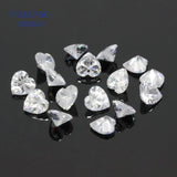 Heart Shape CZ Stones Brilliant Cut Loose Gems Beads 4x4-12x12mm AAAAA