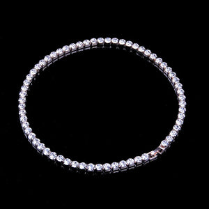 Crystal Rhinestone Tennis Necklace for Women