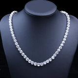 Crystal Rhinestone Tennis Necklace for Women