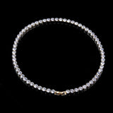 Crystal Rhinestone Tennis Necklace for Women