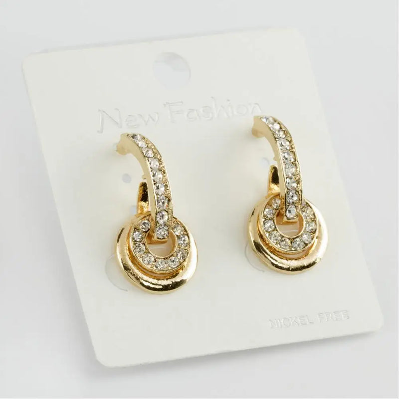 Cubic Zirconia Stud Earrings in Sterling Silver