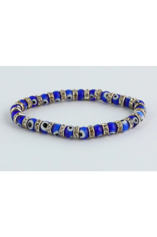 CZ Evil Eye Beaded Bracelet