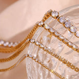 CZ Tennis Necklace Stainless Steel Bling Chain Dainty Jewelry 2mm 3mm 4mm 5mm
