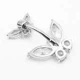 Cubic Zirconite Crystal Butterfly Belly Button Navel Piercing