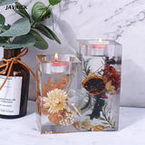 Cuboid Candle Holder Resin Molds for Tealight Candles