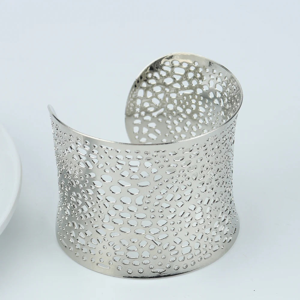 Women's Hollow Out Cuff Bangle for Weddings