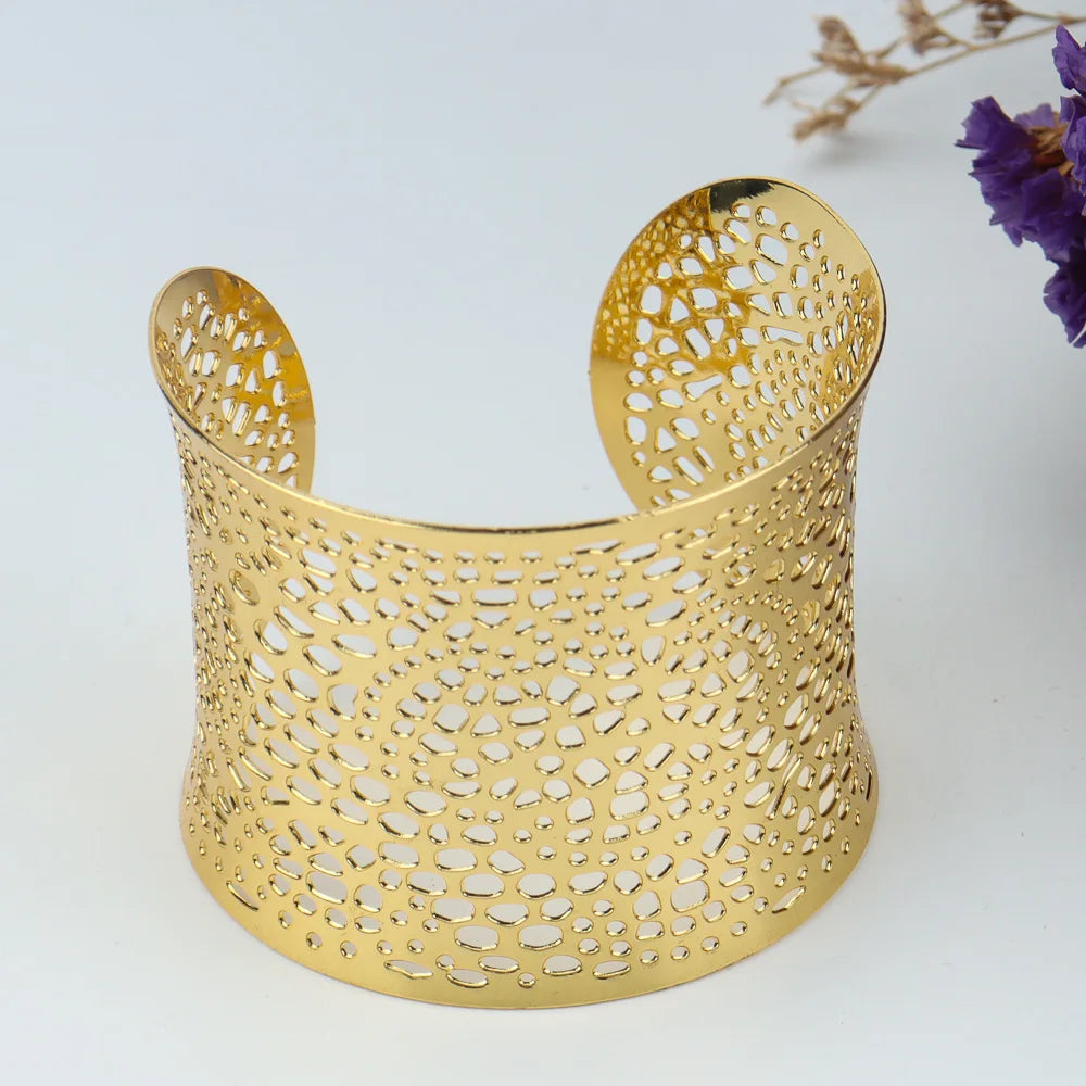 Women's Hollow Out Cuff Bangle for Weddings