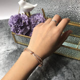 Roman Numerals Cuff Bangle Stainless Steel Bracelet