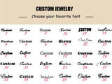Stainless Steel Cuff Bracelet Bangle Customize Zircon Bangle Letter Gift