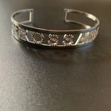 Stainless Steel Cuff Bracelet Bangle Zircon Women Gift