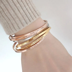 Stainless Steel Cuff Bracelet Bangle for Women