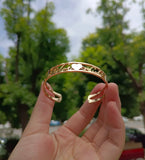 Heart Bracelets Stainless Steel Women Letter Wrist