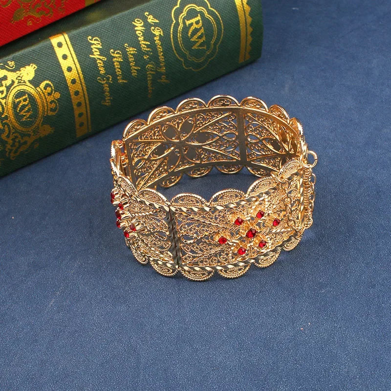 Algeria Wedding Jewelry Women Cutout Bridal Bracelet