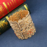 Algeria Wedding Jewelry Women Cutout Bridal Bracelet