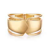 Metal Cuff Bracelet for Women Hollow Out Design Punk Style