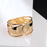 Metal Cuff Bracelet for Women Hollow Out Design Punk Style