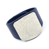 Wide Leather Bracelet Punk Style Wrist Couple Bracelet Holiday Gift