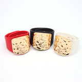 Wide Leather Bracelet Punk Style Wrist Couple Bracelet Holiday Gift