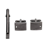 Crystal Cufflinks Tie Clip Set for Meeting