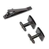 Crystal Cufflinks Tie Clip Set for Meeting