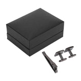 Crystal Cufflinks Tie Clip Set for Meeting
