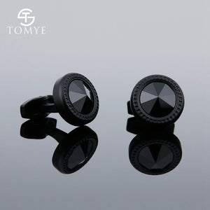Men's High Matte Round Cuff Links