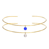 Cuff Necklace, Stainless Steel Torques Choker Jewelry