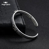 Ancient Silver Plated Buddha Bracelet Women Vintage