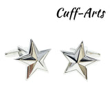 Star Classic Cufflinks for Men Wedding Jewelry Gemelos C10184