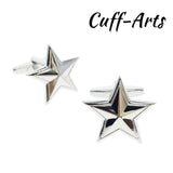 Star Classic Cufflinks for Men Wedding Jewelry Gemelos C10184
