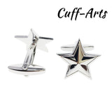 Star Classic Cufflinks for Men Wedding Jewelry Gemelos C10184