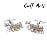 Train Locomotive Cufflinks for Men Shirt Tie Clip C10182