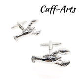 Lobster Cufflinks Silver Brass Tie Clip