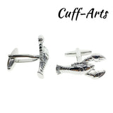 Lobster Cufflinks Silver Brass Tie Clip