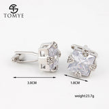 Men's XK18S023 Zircon Decoration Cuff Links