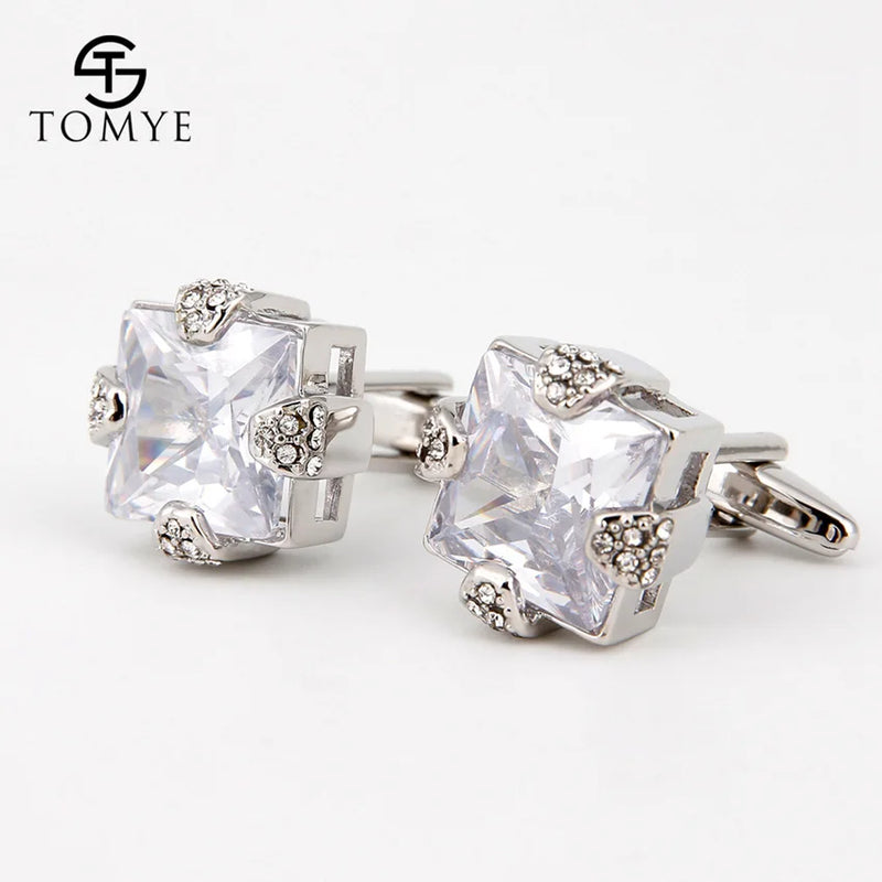 Men's XK18S023 Zircon Decoration Cuff Links