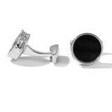 Personalized Round Cufflinks for Men Wedding Jewelry