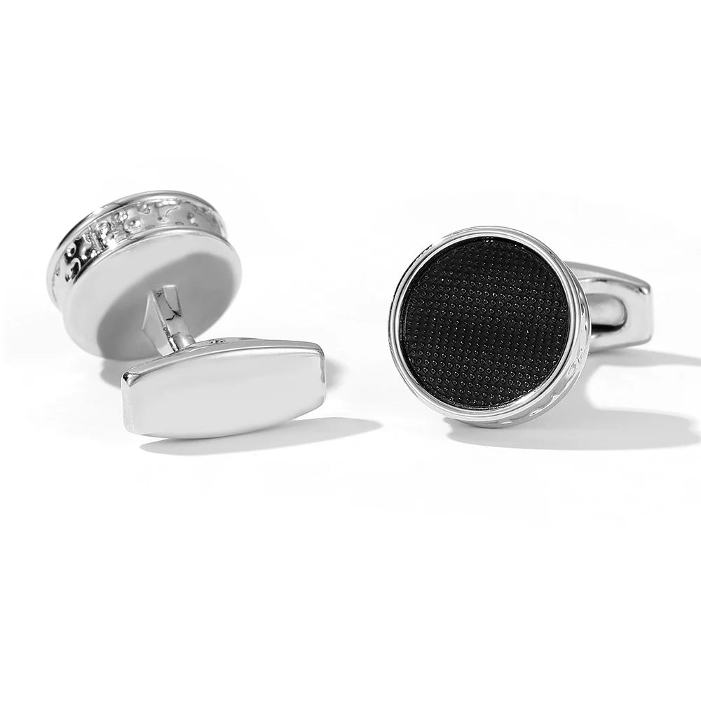Personalized Round Cufflinks for Men Wedding Jewelry